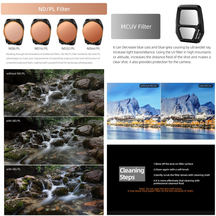 For DJI Air 3S Sunnylife Camera Lens Filter, MCUV, ND8, ND16, ND32, ND64, CPL, ND8PL, ND16PL, ND32PL, ND64PL, 3 in 1 CPL ND8 ND16, 4 in 1 ND8-64, 4 in 1 ND8-64PL, 4 in 1 UV CPL ND32 ND64, 6 in 1 UV CPL ND8-64 For DJI Air 3S Sunnylife Camera Lens Filter, MCUV, ND8, ND16, ND32, ND64, CPL, ND8PL, ND16PL, ND32PL, ND64PL, 3 in 1 CPL ND8 ND16, 4 in 1 ND8-64, 4 in 1 ND8-64PL, 4 in 1 UV CPL ND32 ND64, 6 in 1 UV CPL ND8-64